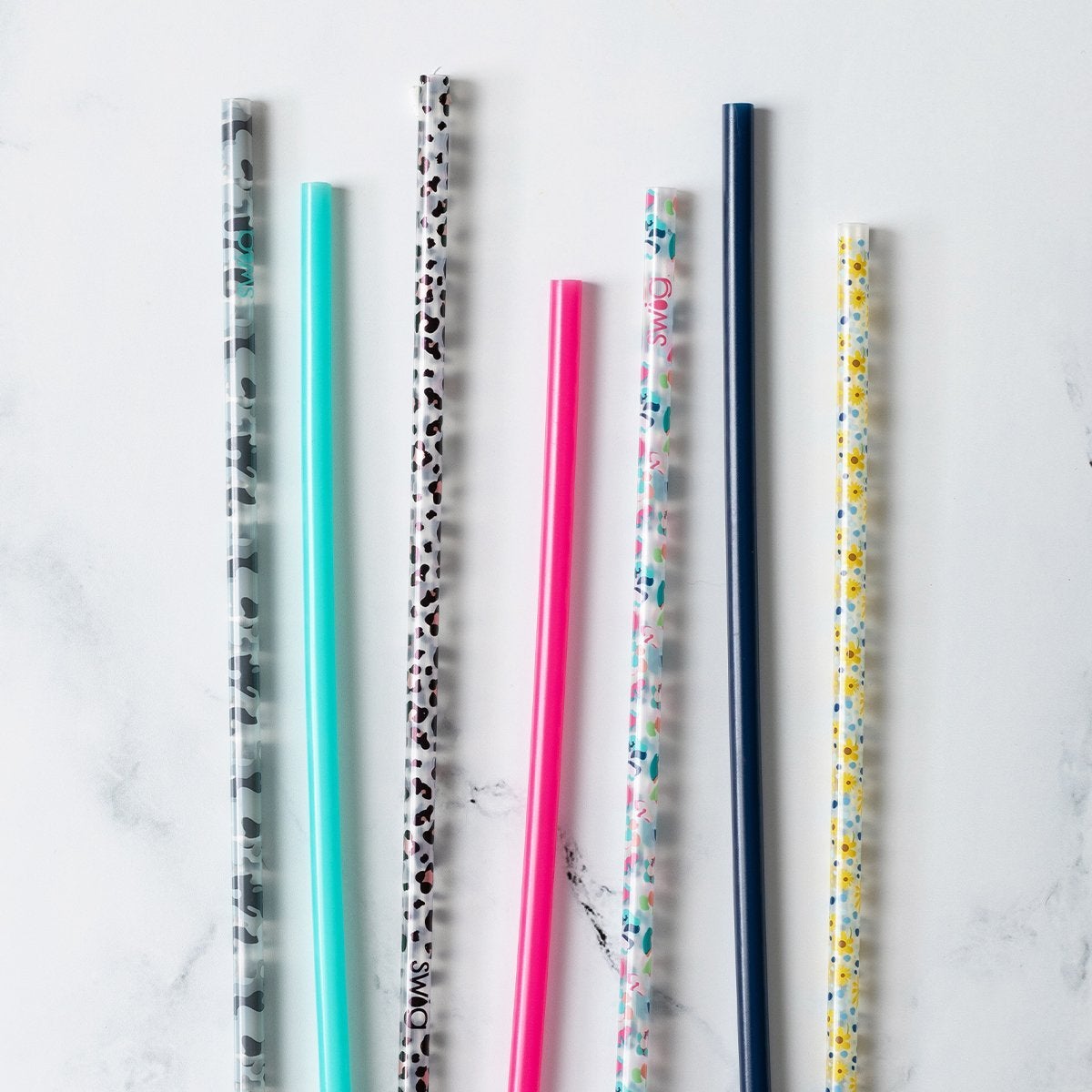 Swig Plastic Reusable Straws (Short)