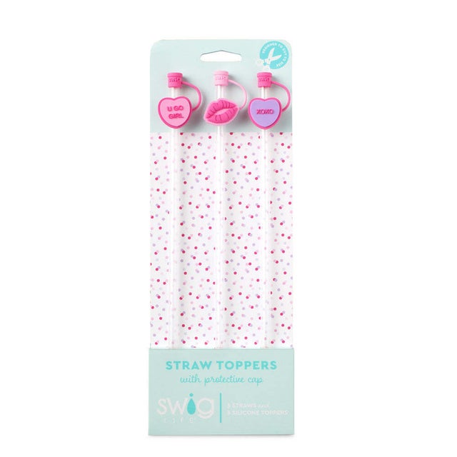 Swig Christmas Sweets Straw Topper Set